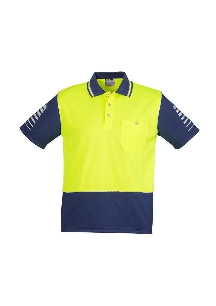 SYZMIK Men’s Short Sleeve Hi Vis Zone Polo ZH236